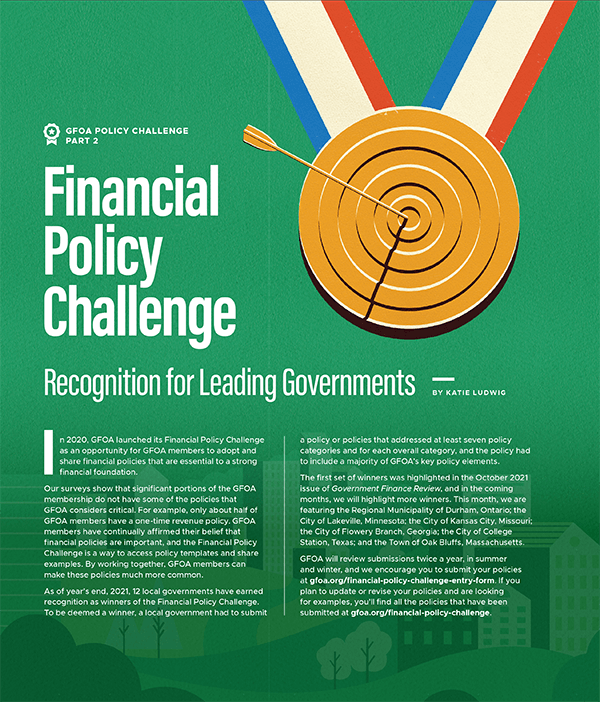 Financial Policy Challenge: Recognition for Leading Governments
