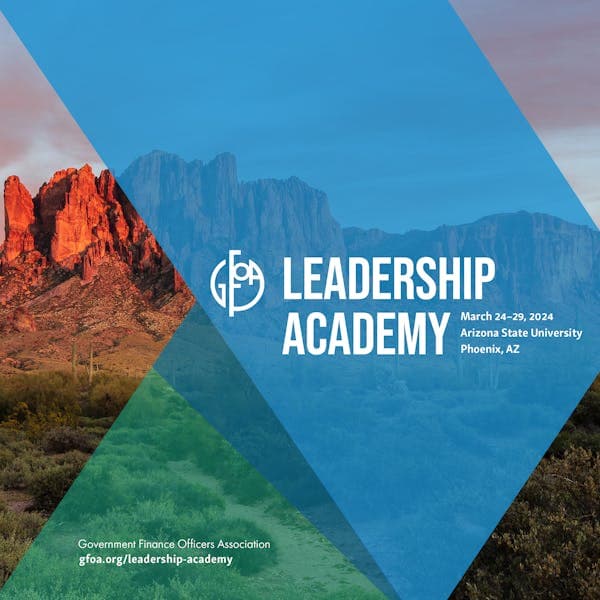Leadership academy brochure cover. 